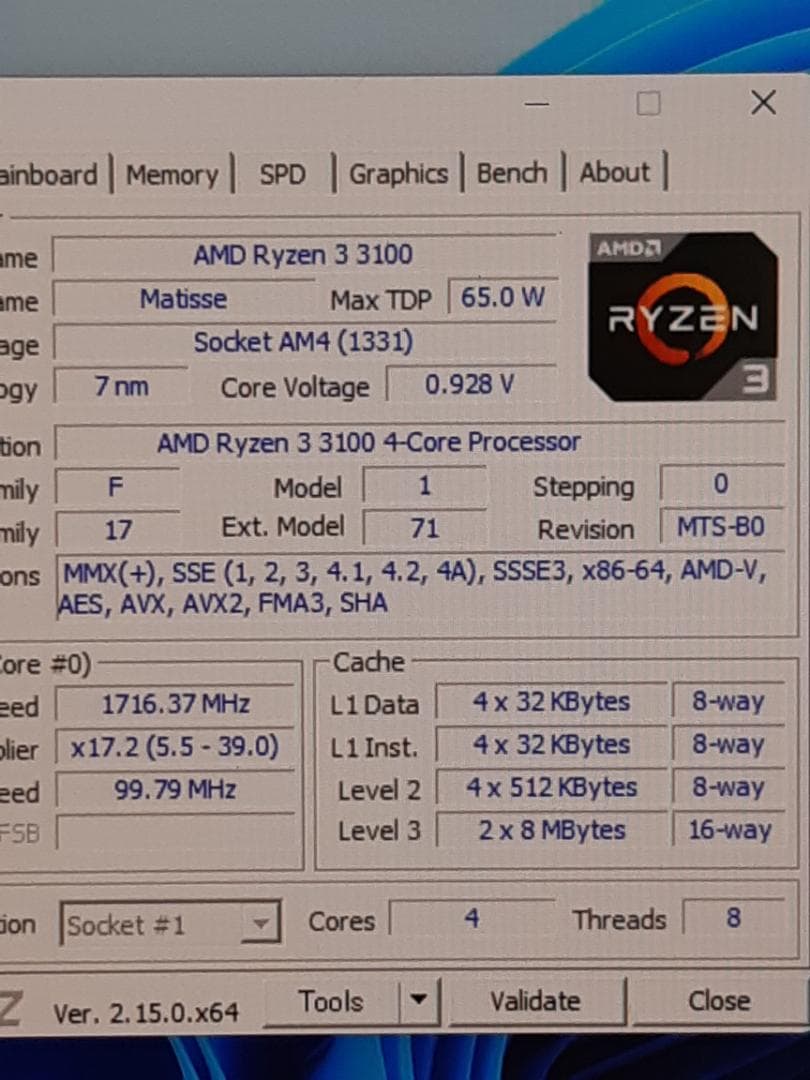 土日限定価格　自作PC　RYZEN3 3100・8GB・512GB・GT610