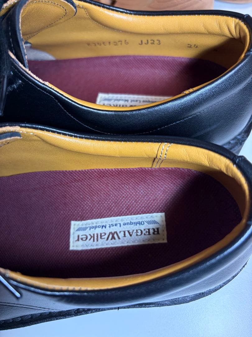 【REGAL WALKER レザーシューズ JJ23 ブラック】24.0㎝