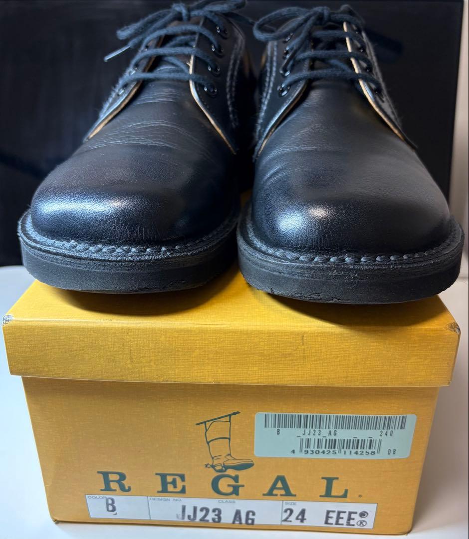 【REGAL WALKER レザーシューズ JJ23 ブラック】24.0㎝