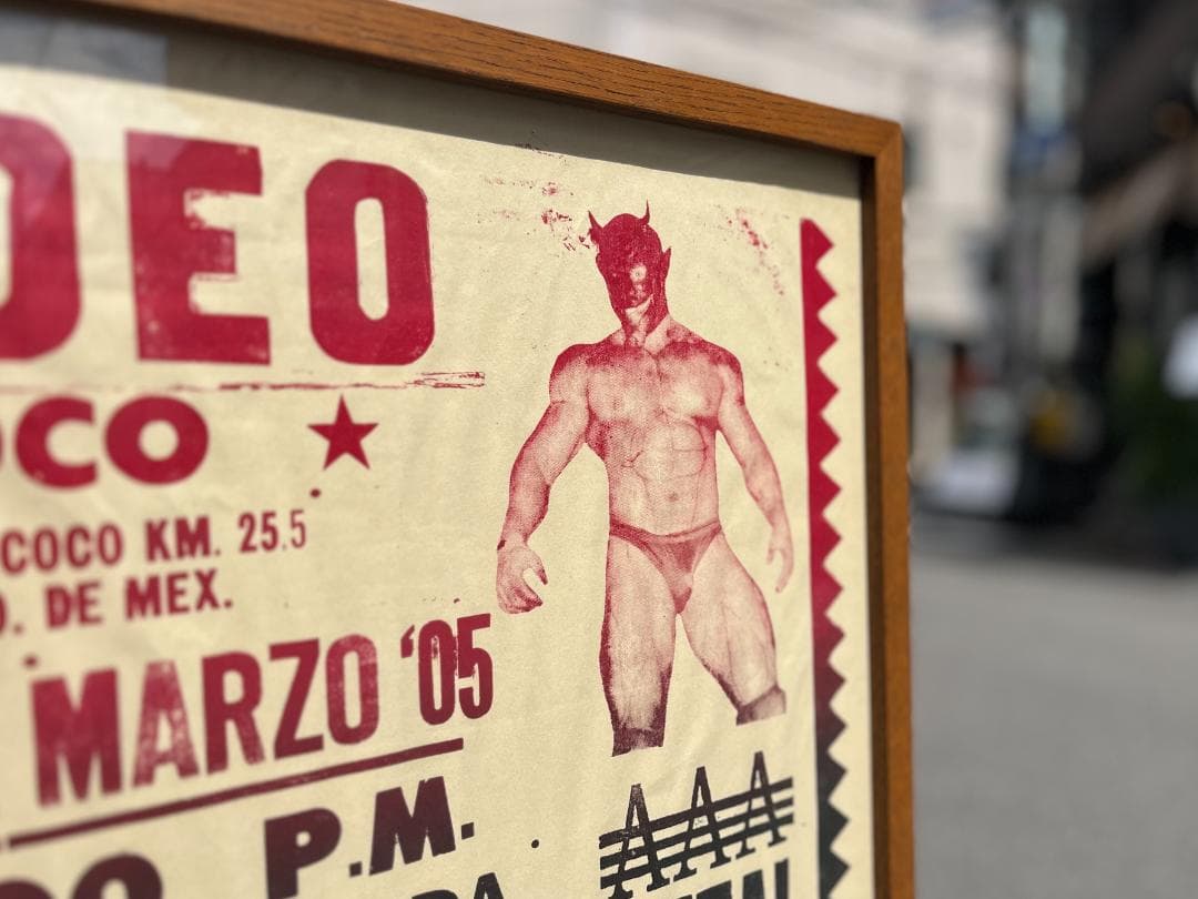 超希少☆ルチャリブレ／メキシカンプロレス／トラックファニチャー／ポスターフレーム