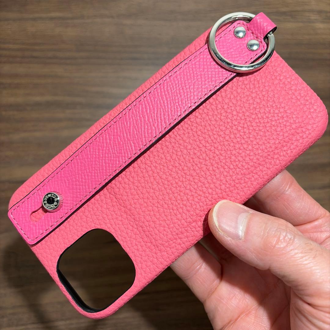 BONAVENTURA ピンク スマホケース iPhone14 ボナベンチュラ