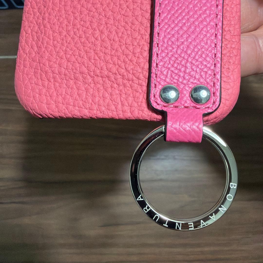 BONAVENTURA ピンク スマホケース iPhone14 ボナベンチュラ