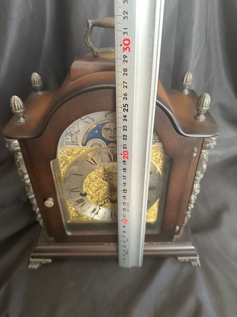 HERMLE 独製 アンティーク ウエストミンスター置き時計/ヘルムレ社