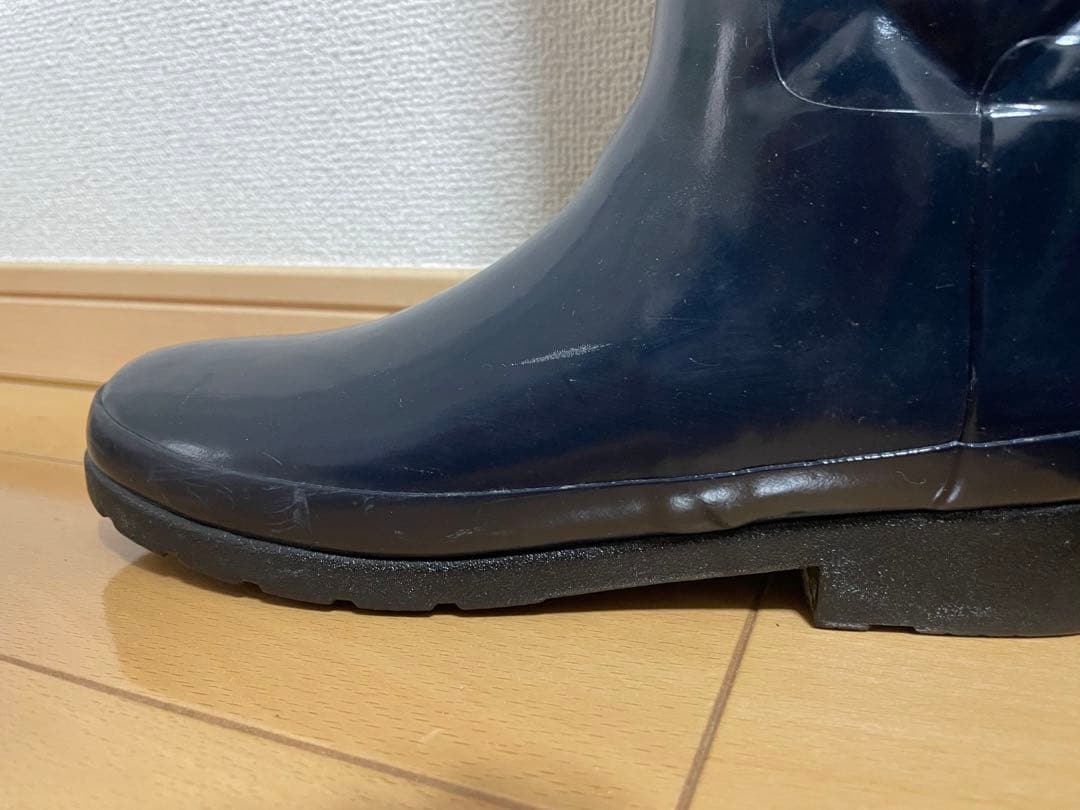 HUNTER ネイビー キルティング長靴