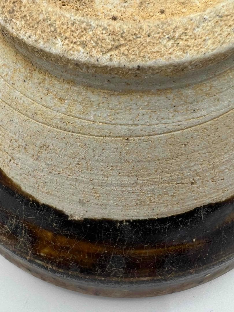 水芙蓉　遼から金時代 天目茶碗吉州窯茶盞宋時代黑釉窯変釉入茶碗(B-35)