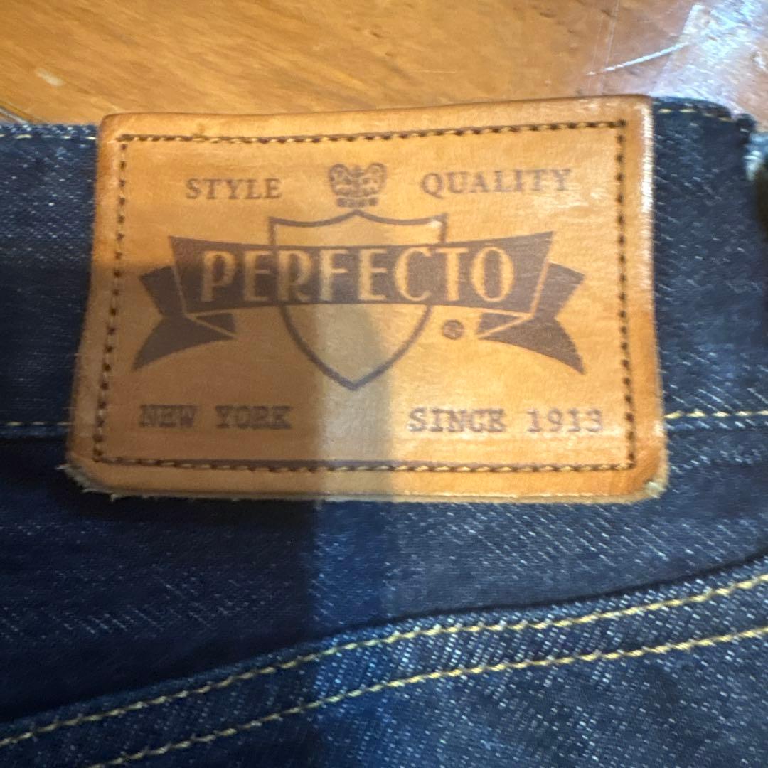 schott PERFECTO インディゴデニム パンツ