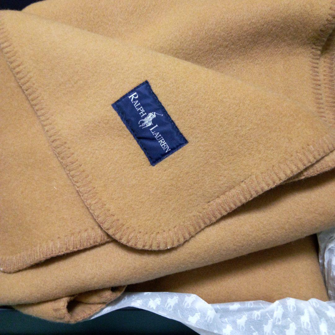 ☆未使用☆　RALPH LAUREN　ウール１００％　毛布