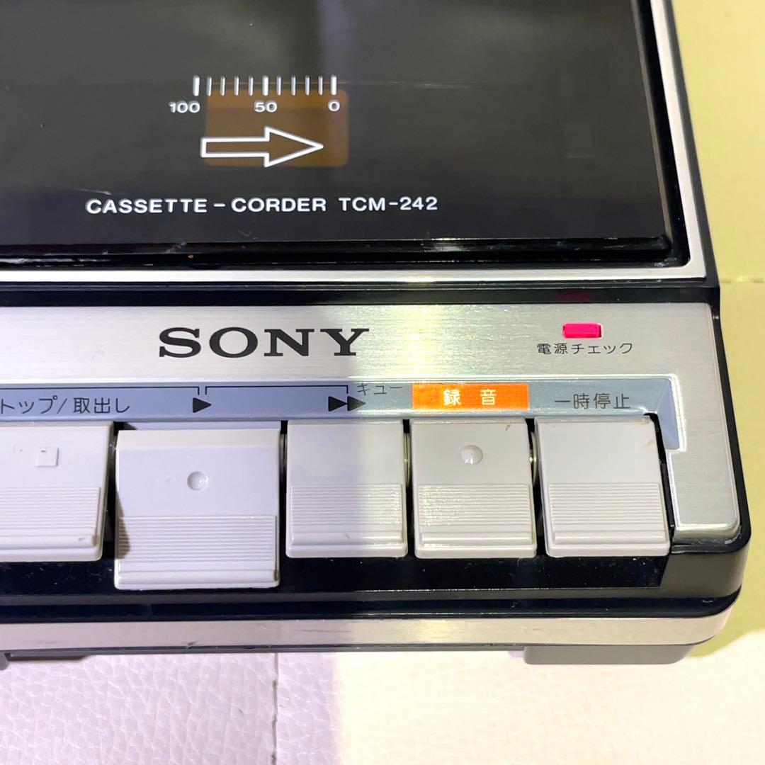 【稼働品】SONY カセットレコーダー TCM-242