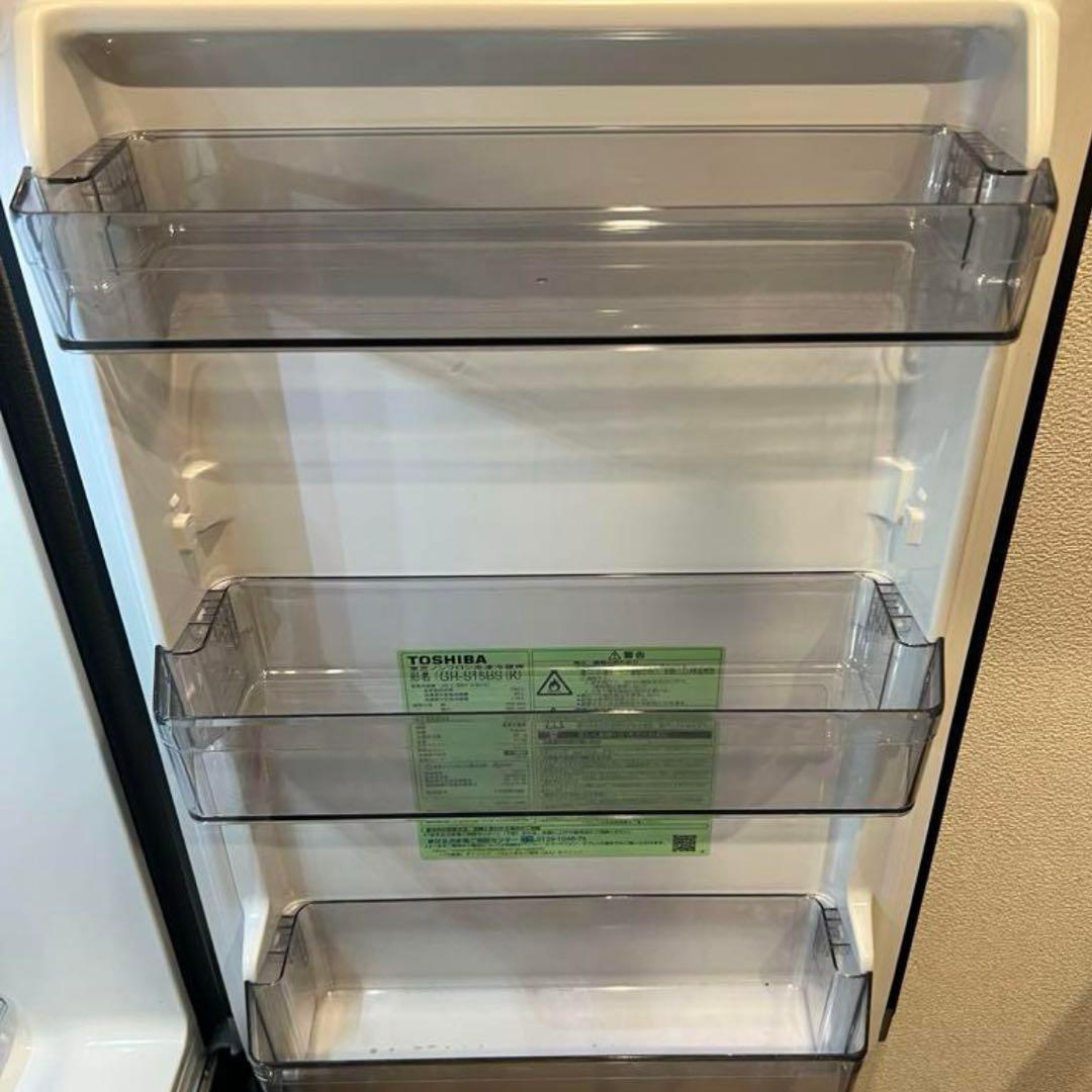 東芝冷凍冷蔵庫　GR-S15BS(K) セミマットブラック 黒 右開き