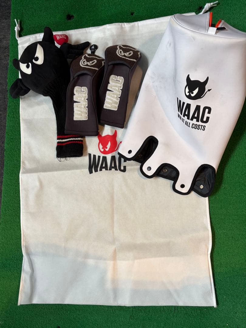 WAAC キャディバッグ ホワイト/オレンジ