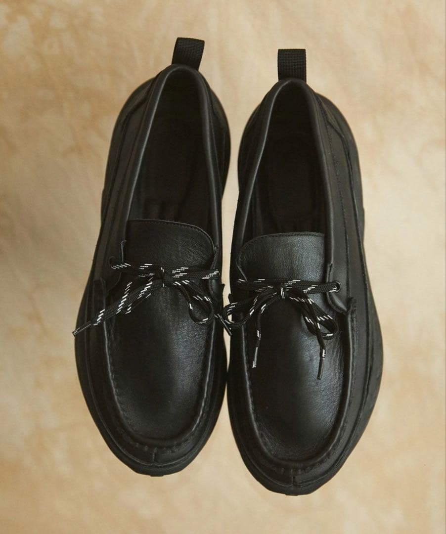 VIBRAM×OPENING ACT ボリュームリアルレザーモカシンスニーカー