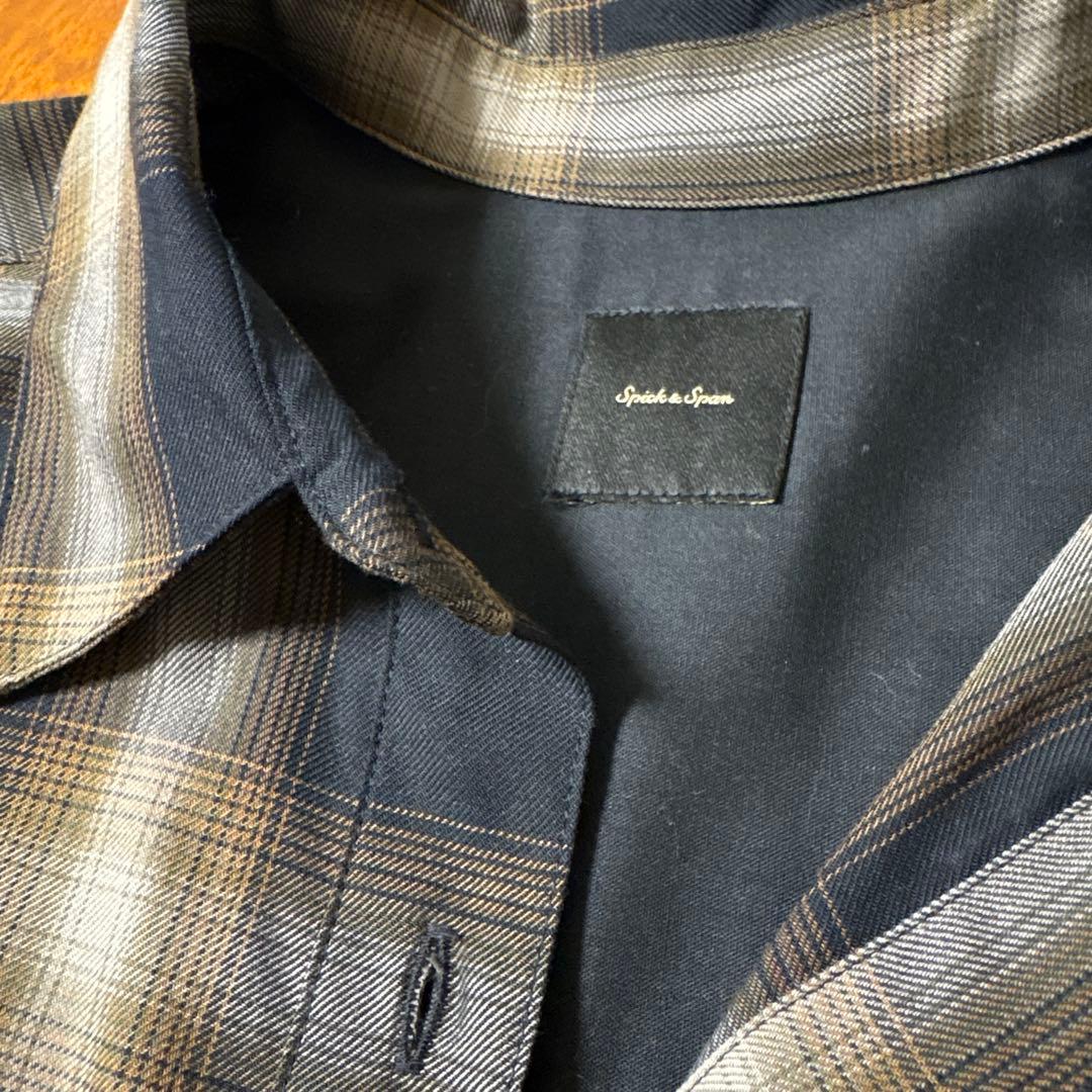 Spick & Span チェック長袖シャツ