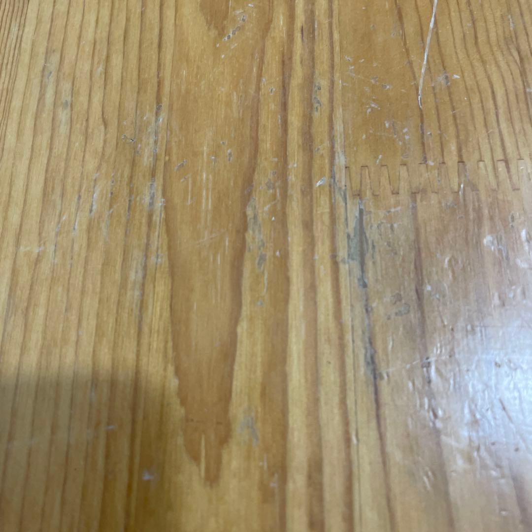 木製デスク（パイン材）　引き出し付き