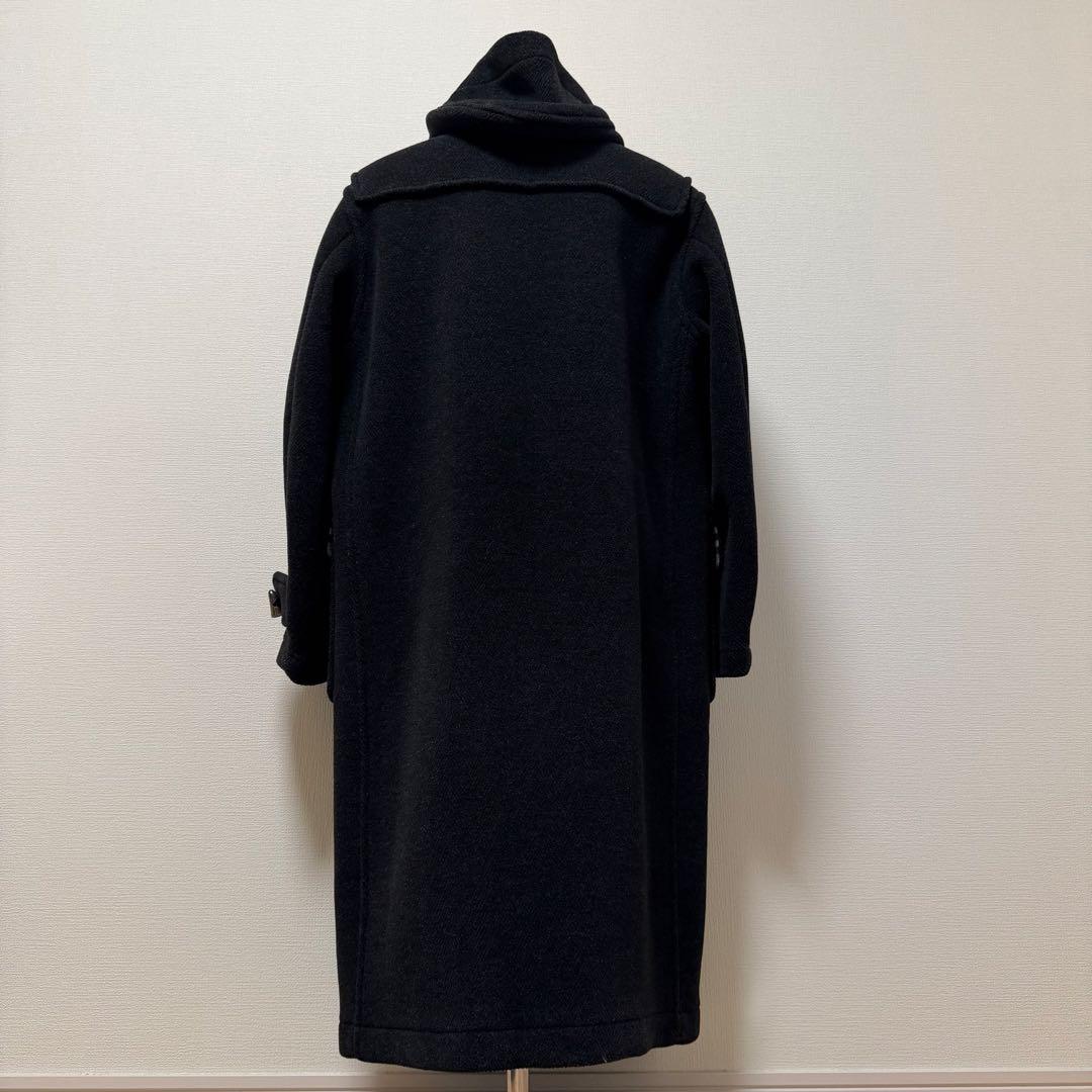 バーバリーズ　ダッフルコート　ロング丈　ノバチェック　ダークグレー　日本製　L