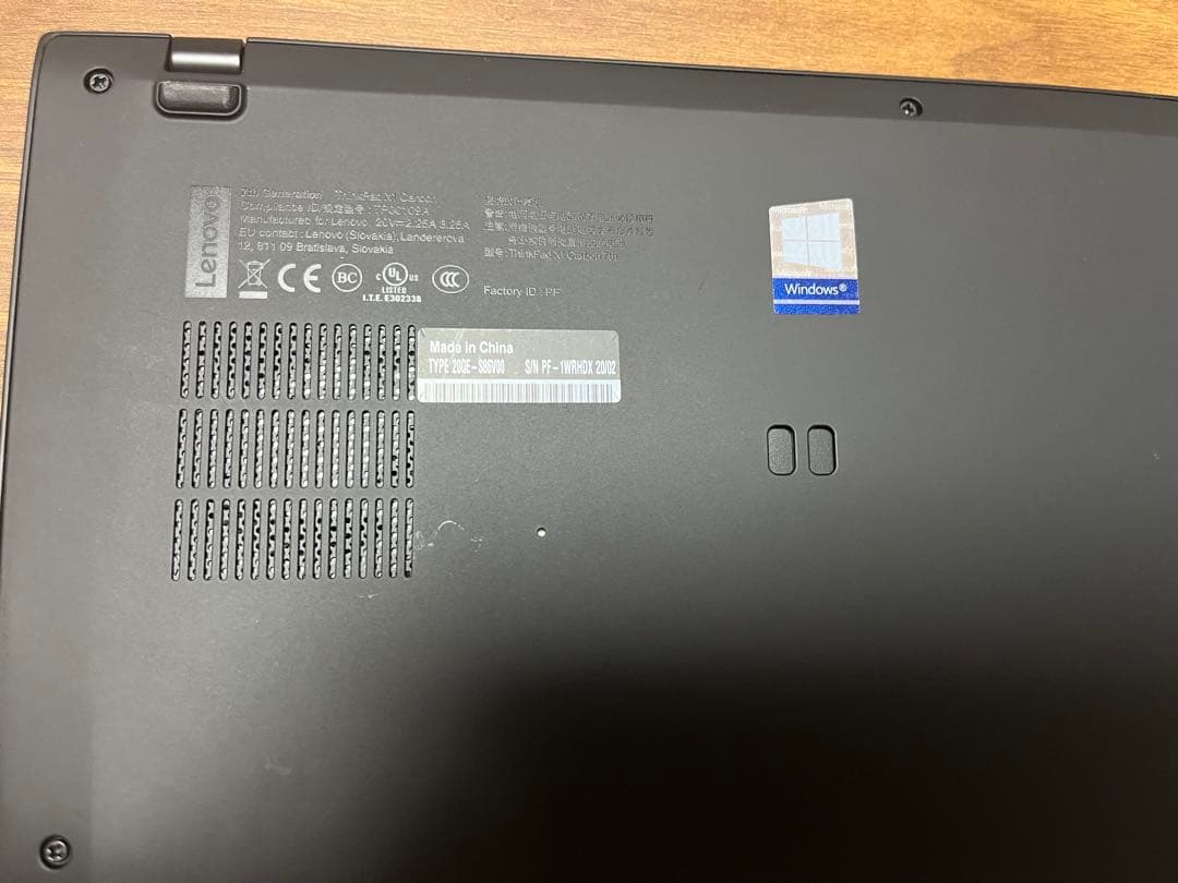 【整備済み品】 バッテリー◎ThinkpadX1Carbon14型office付