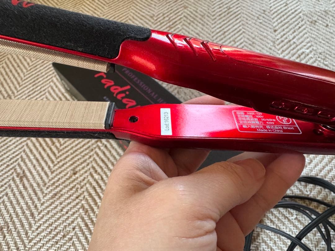 Radiant ストレートヘアアイロン　18㎜