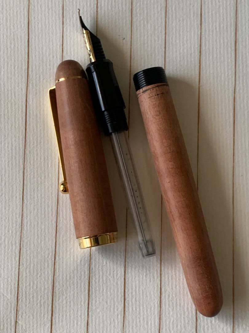 【希少】PILOT Art Craft 742 万年筆 木軸 14Kペン先