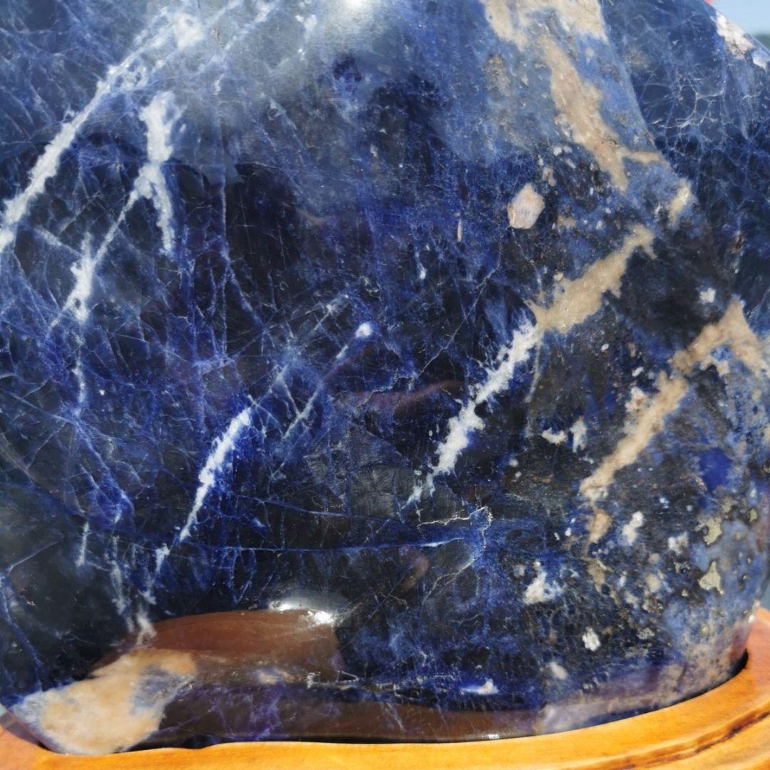 ソーダライト　鑑賞石　原石　宝石　パワーストーン　オブジェ　インテリア　石