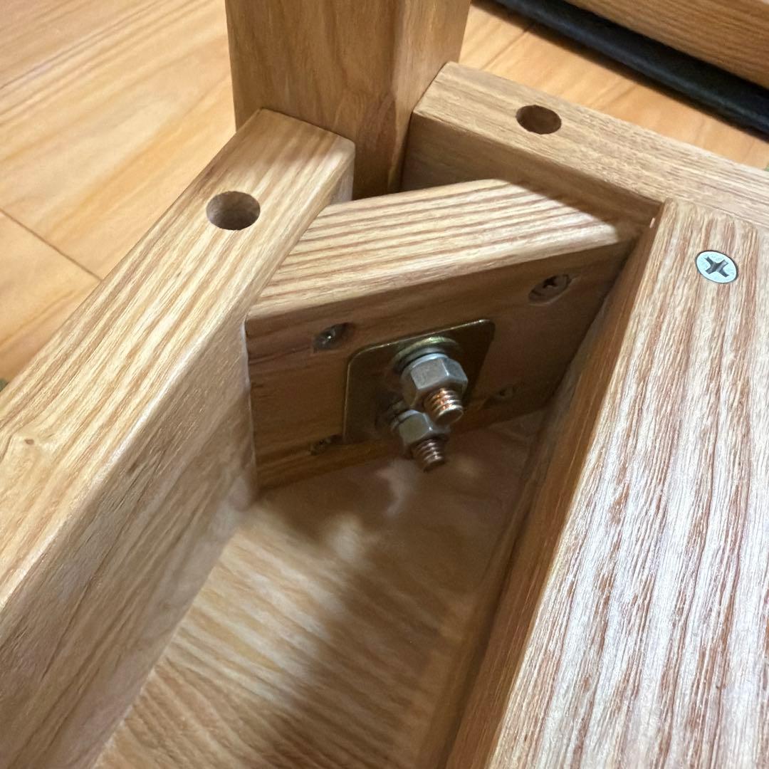 無印良品　タモ材デスク