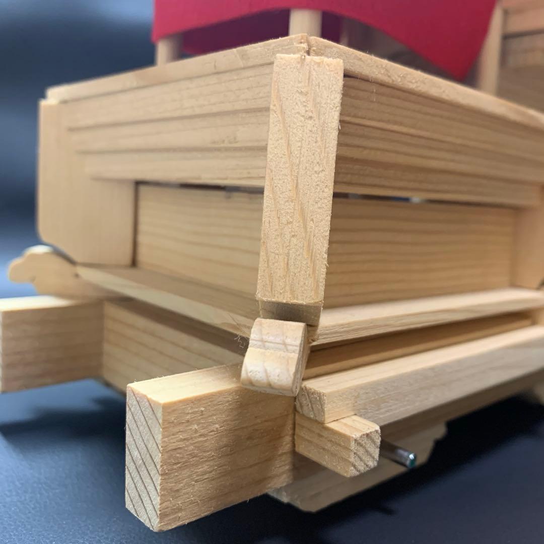 だんじり　下地車　模型　木製　ミニチュア