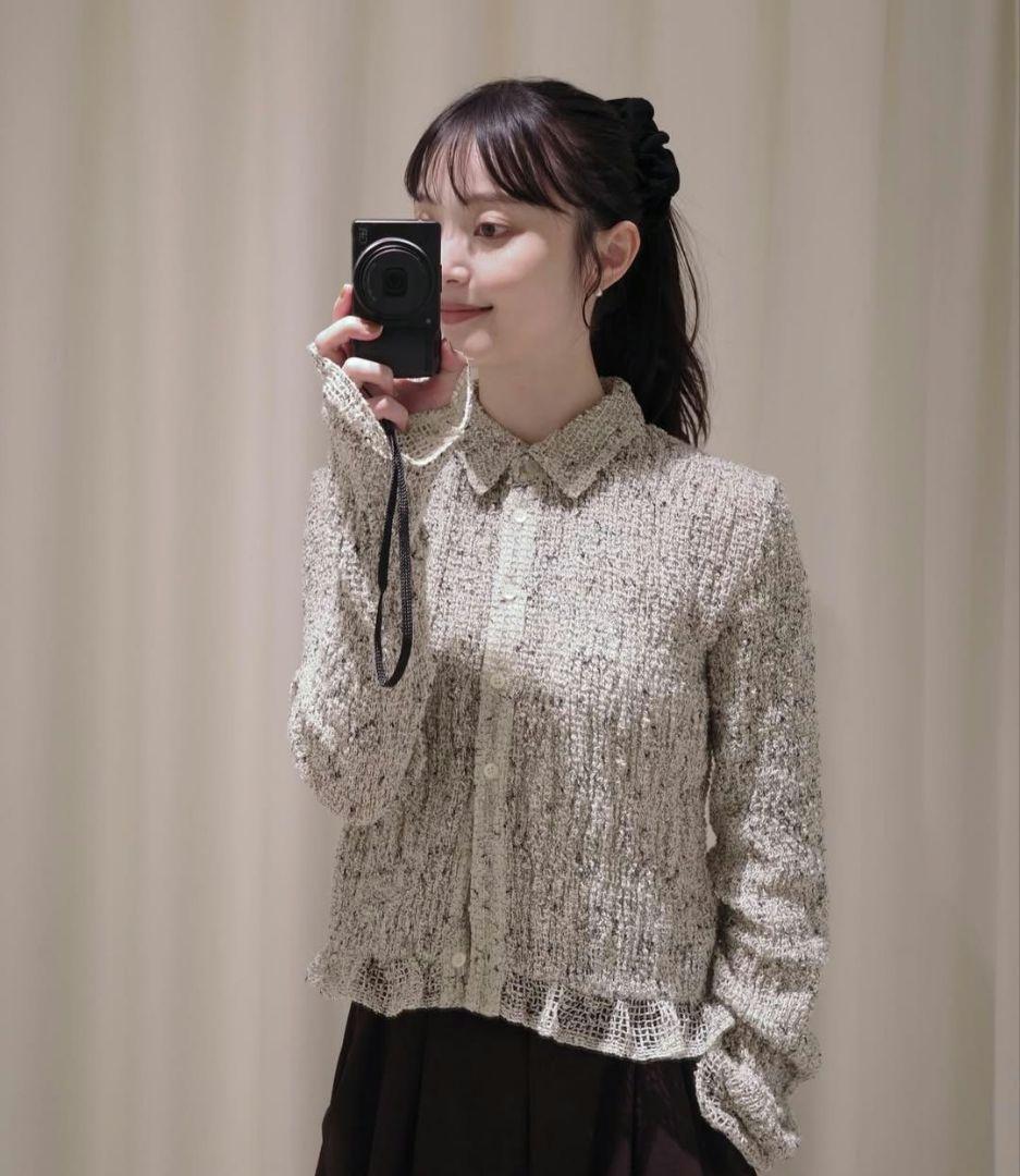 【専用】　CLANE クラネ MIX MESH GATHER SHIRT