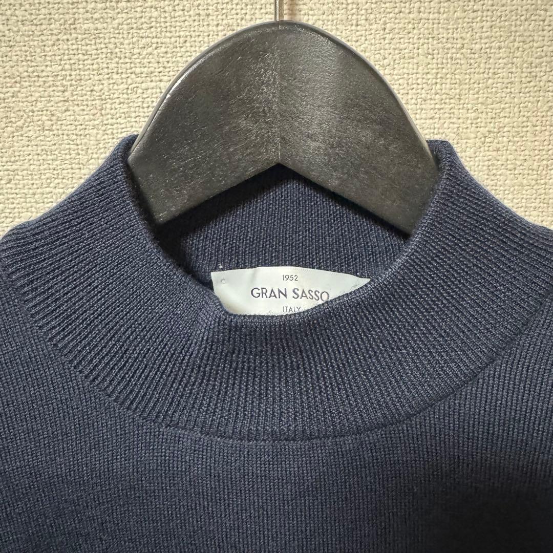 【未使用】GRAN SASSO/グランサッソ 12ゲージ モックネックニット