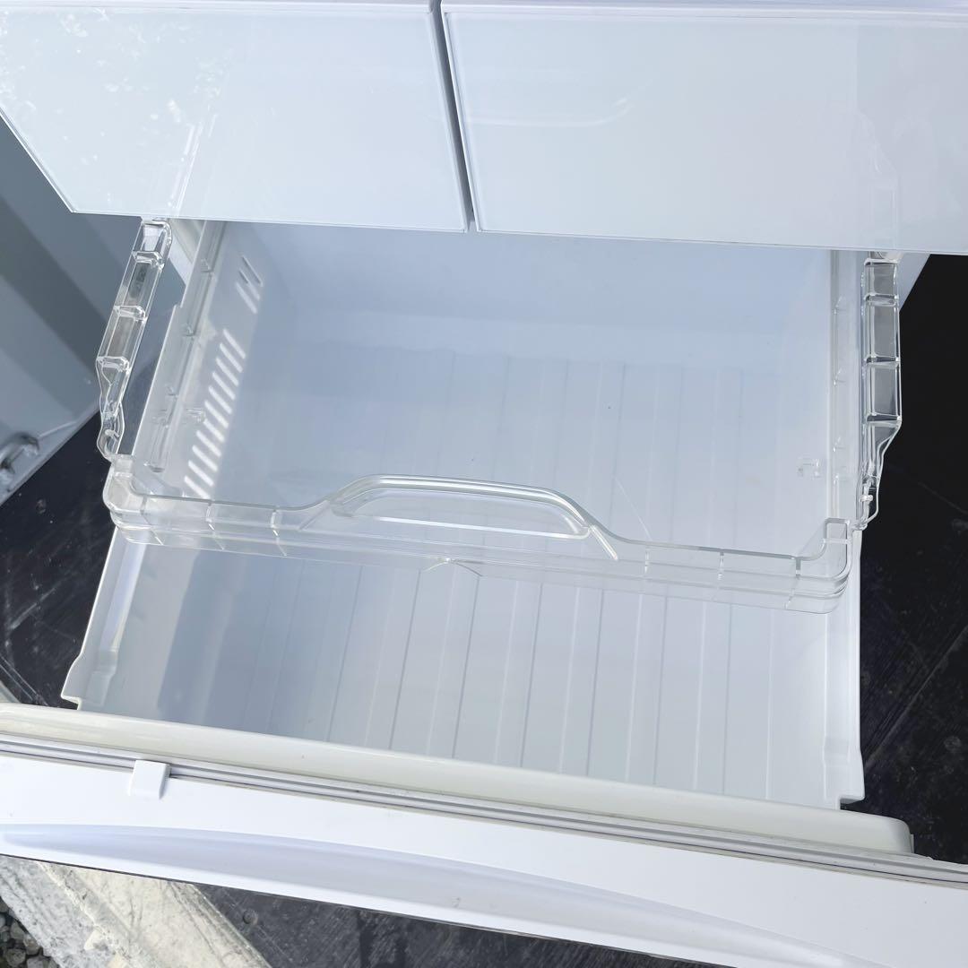 63取付無料！三菱ワイドチルドルーム搭載おしゃれホワイトインテリア5ドア冷蔵庫