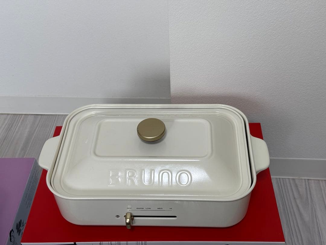 ブルーノ ホットプレート（セラミックコート鍋、レシピブック付き）