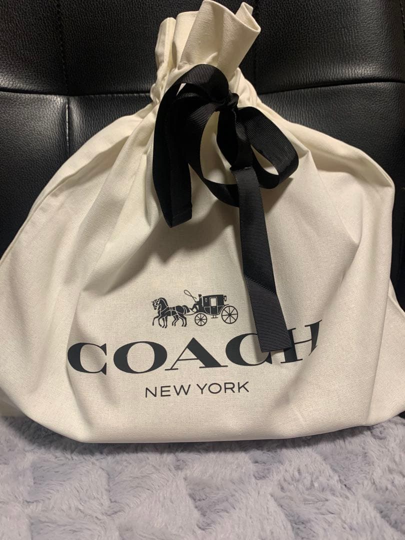 COACH レザーリード ブラウン・レッド