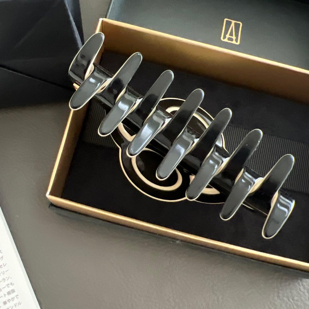 ALEXANDRE DE PARIS ヘアクリップ 黒と白