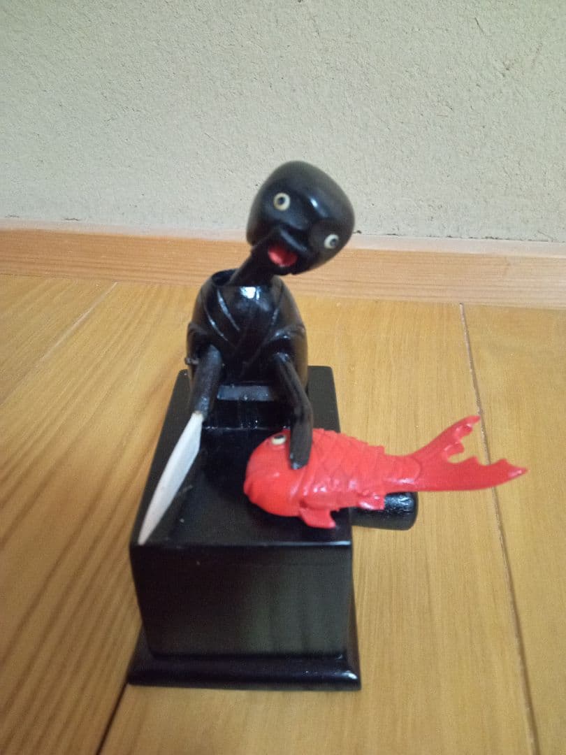神戸人形　からくり人形　喜八作　魚や