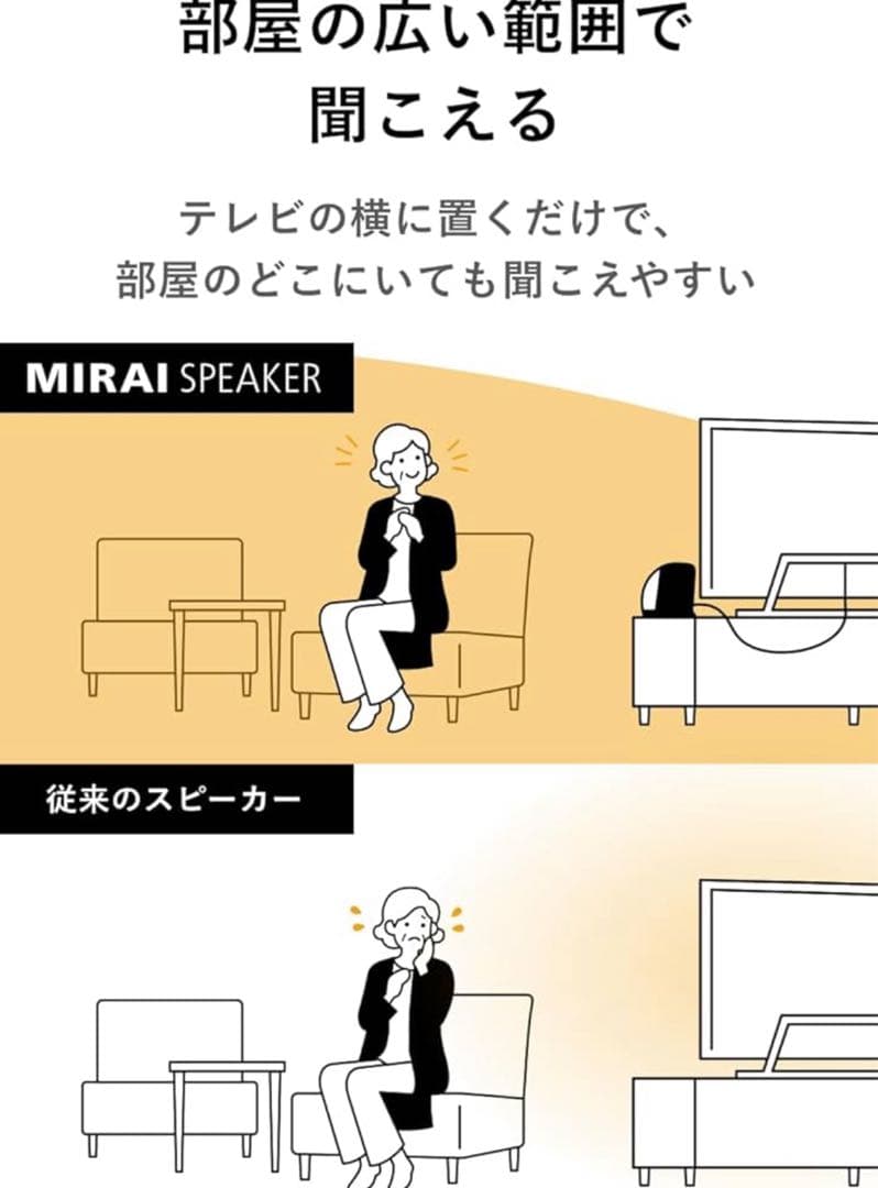 【美品】2024年モデル　ミライスピーカー ミニ