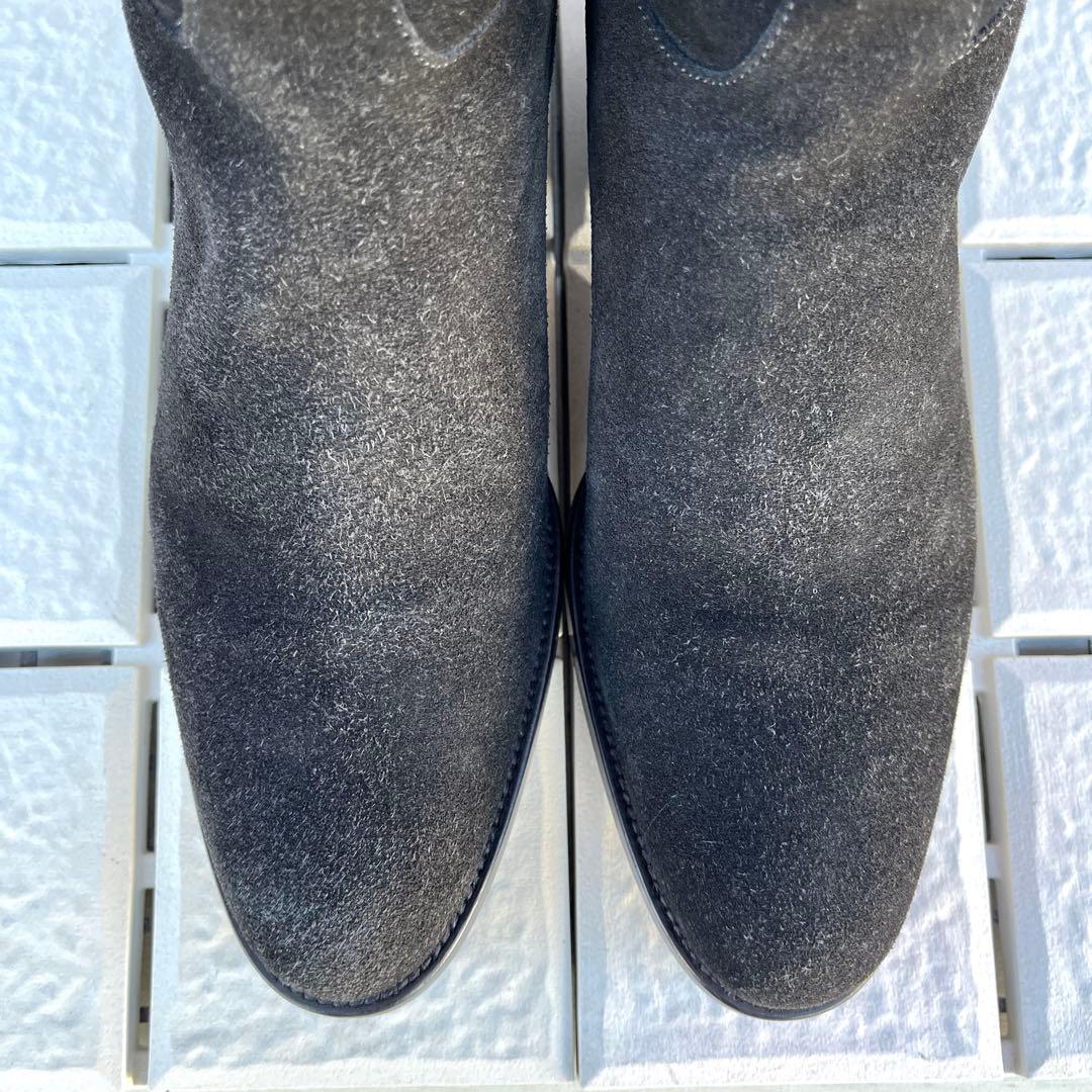 み*ょ様 36 SARTORE シングルベルト　ロングブーツ　黒　スエード　23