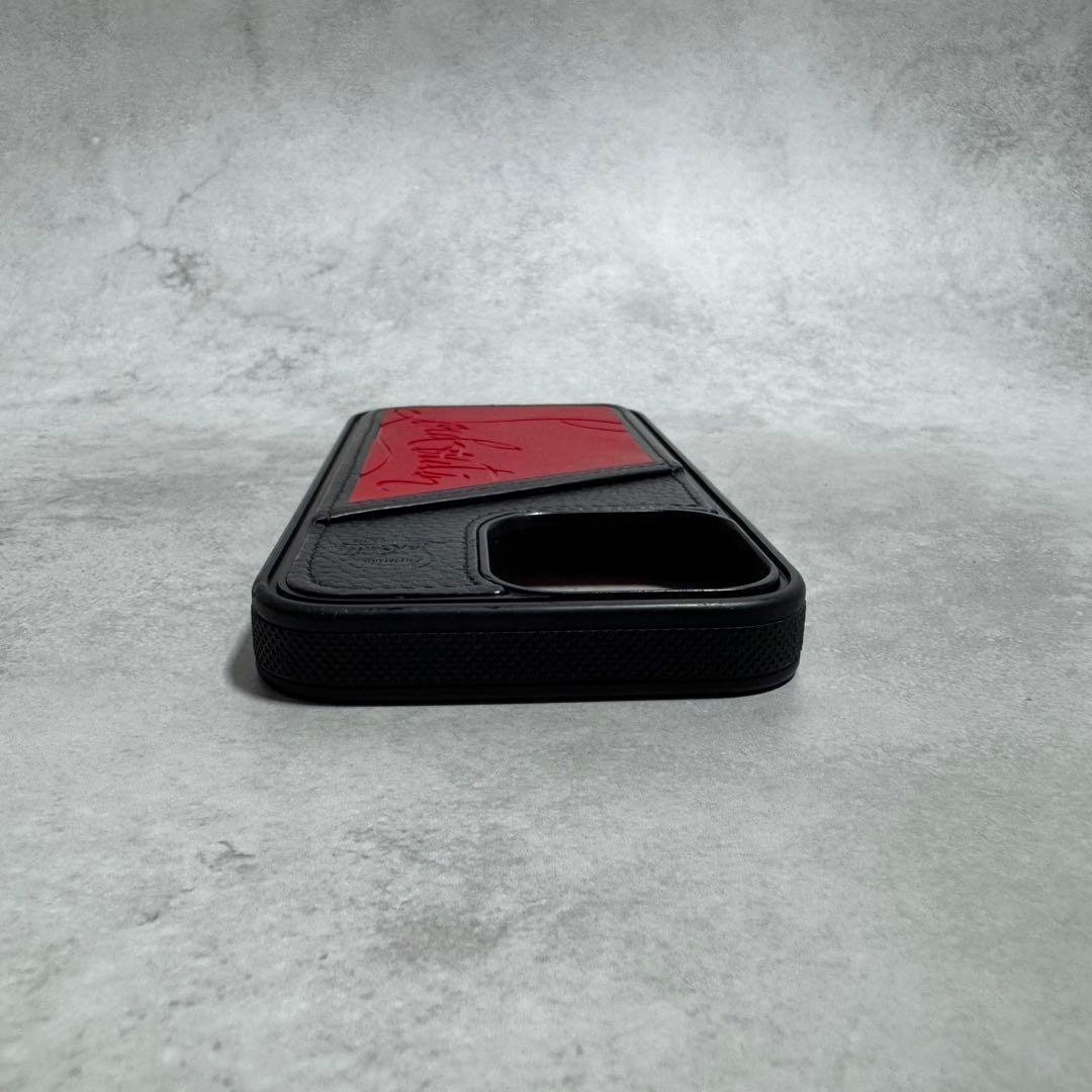 ✨美品✨クリスチャンルブタン iPhone13Proケース ラバー レザー