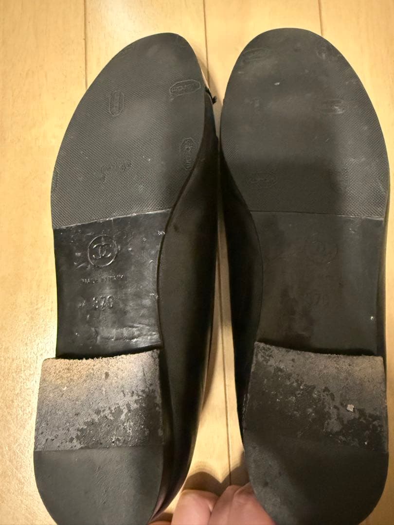 美品　CHANELシャネル　バレリーナ　37 黒