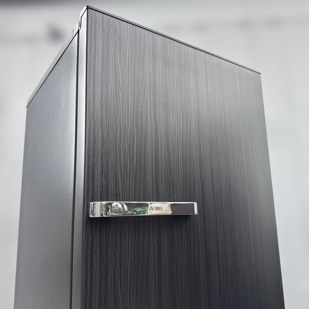 極美品 AQUA 2023年製 3ドア冷蔵庫 272L 高品位ウッドブラック