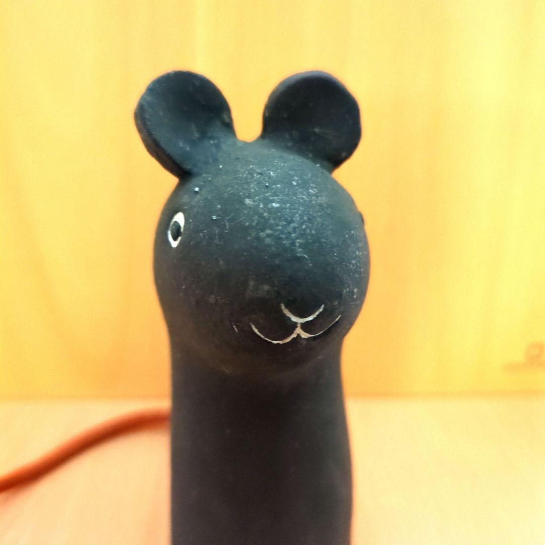 鹿児島睦　ハンドワークス　置き物　ネズミ(ブラック)