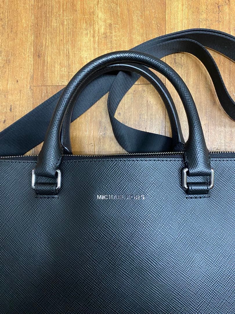 MICHAEL KORS マイケルコースブラック ビジネスバッグ2wayＷジップ