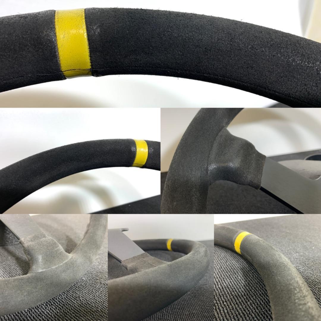 スパルコ R345 ディープコーン ステアリング 35パイ スエード ブラック