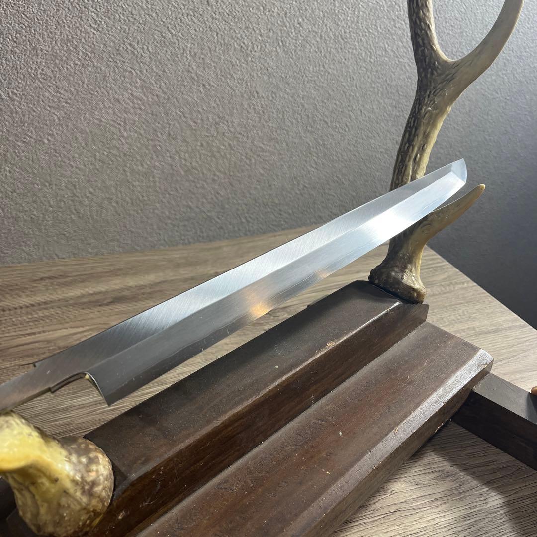 VG10 V金十号　先丸蛸引包丁　尺一　黒たん柄