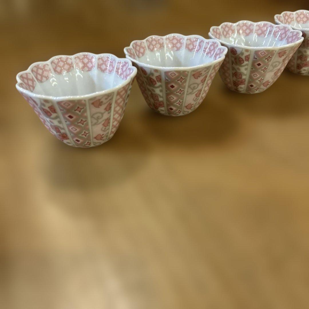 波佐見焼　林九郎窯　花離宮小鉢　四個