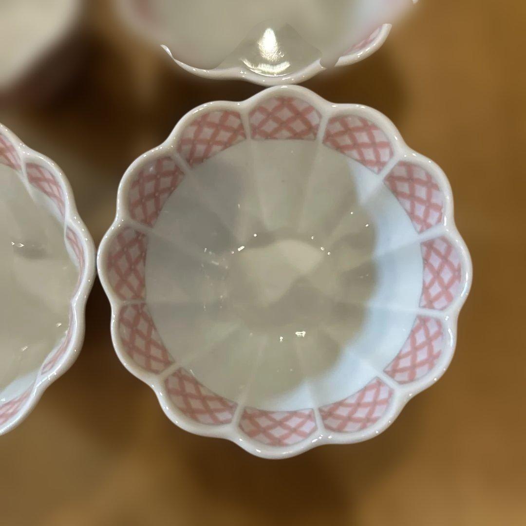 波佐見焼　林九郎窯　花離宮小鉢　四個