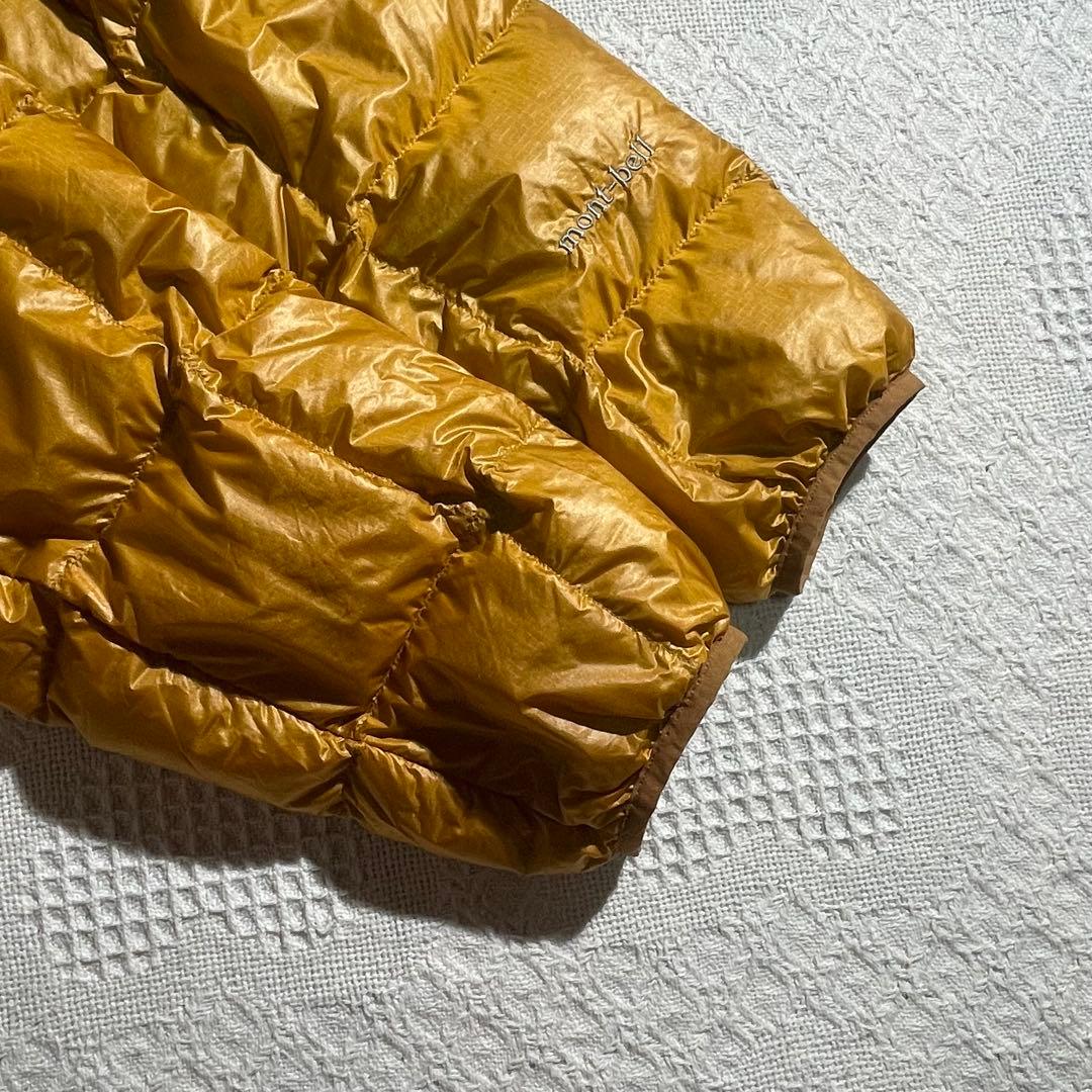 モンベル U.L.ダウンインナーパーカー ダウンジャケット ゴールド マスタード