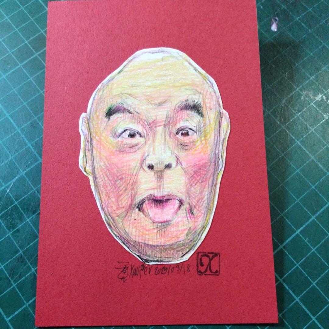 【ザビちゃん】【原画肉筆】あっかんべー