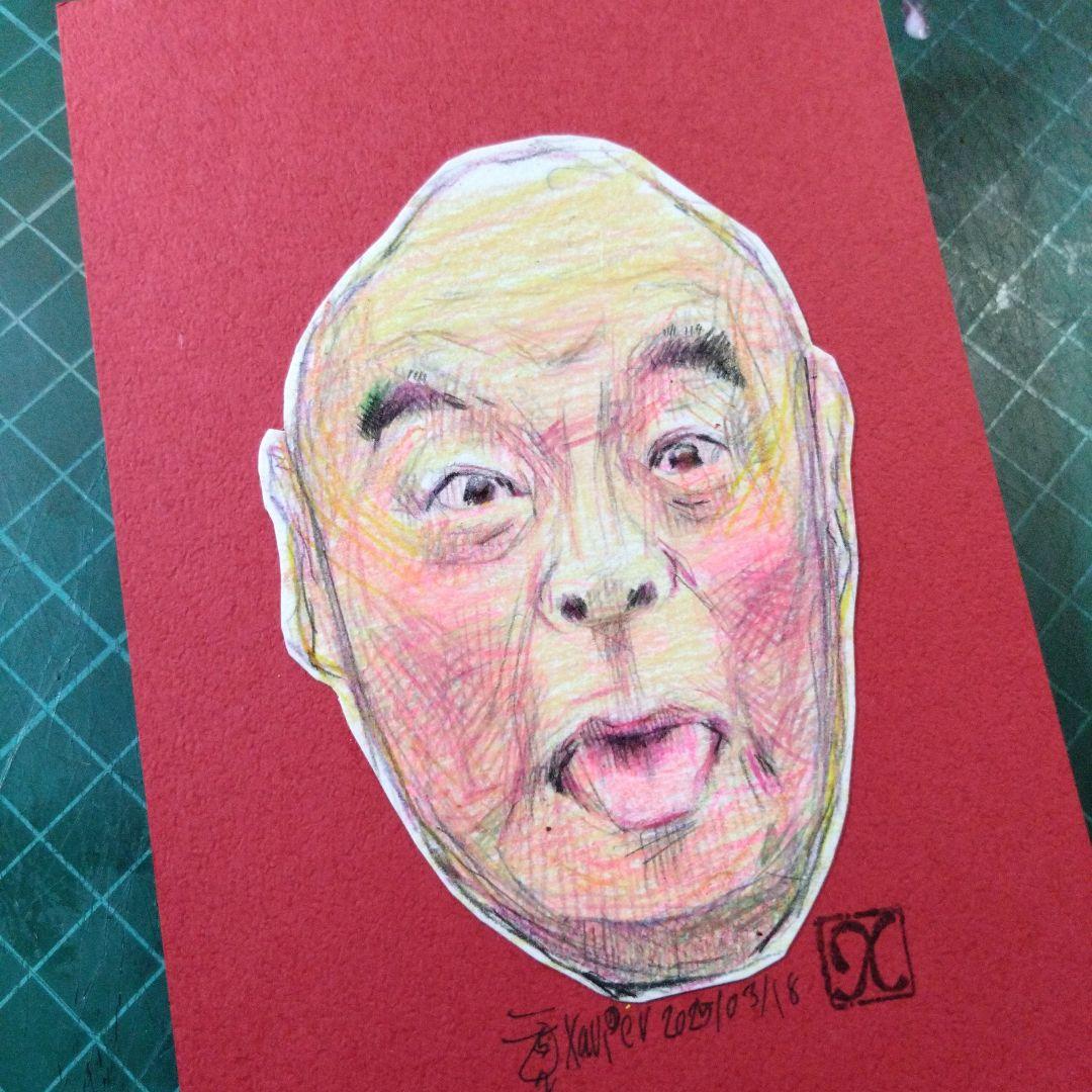 【ザビちゃん】【原画肉筆】あっかんべー