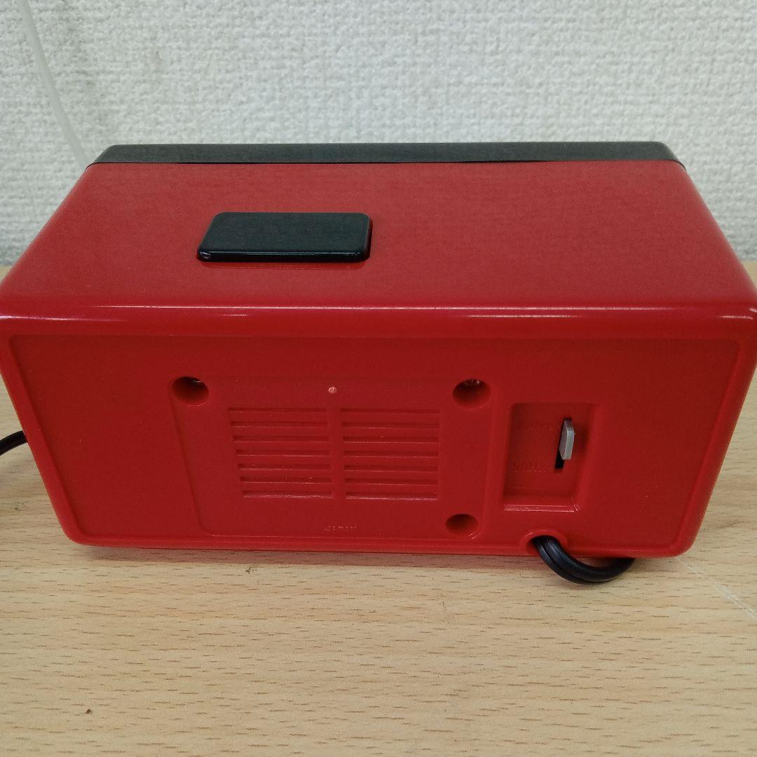 SEIKO パタパタ置時計 レッド/ブラック動作可