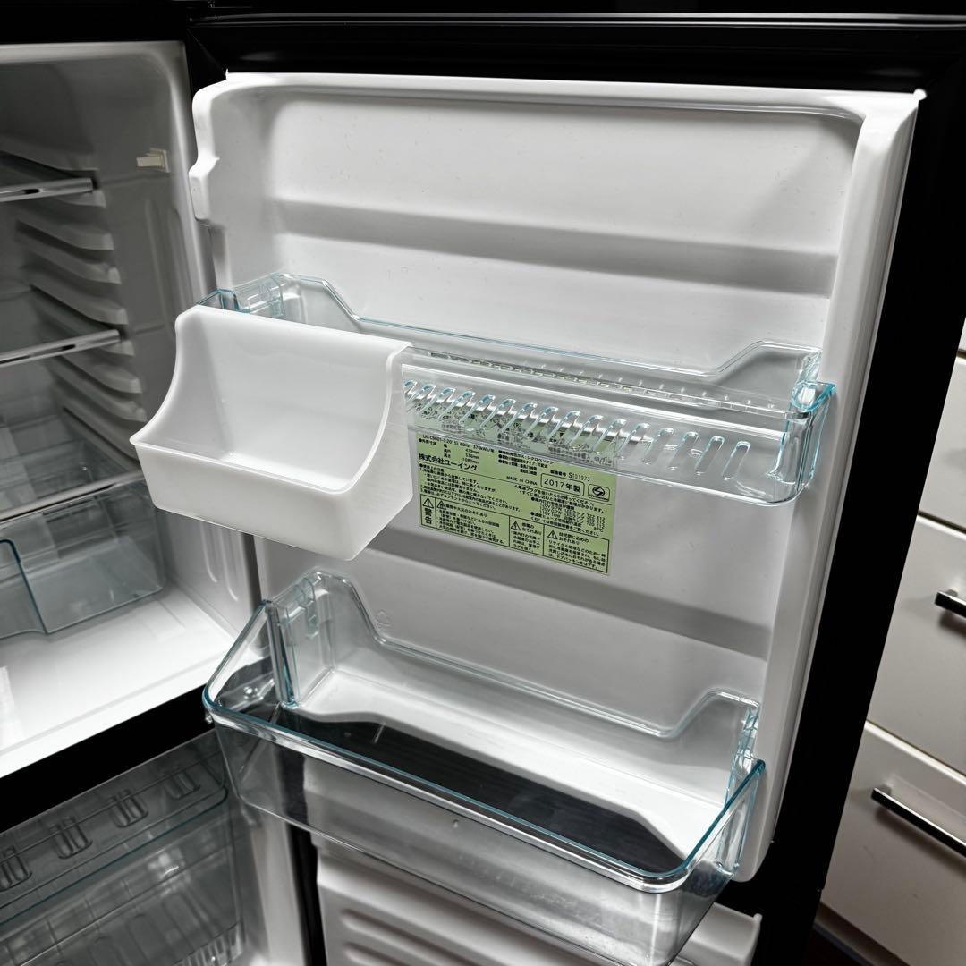 ユーイング U-ING 冷凍冷蔵庫 110 右開き 2ドア ノンフロン