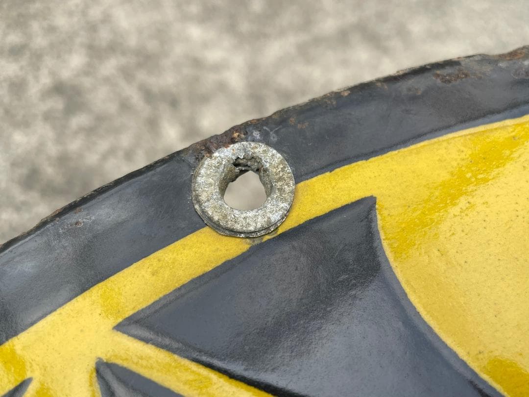 ロ*ク様 戦前 ホーロー看板 SOCONY ソコニー 希少 上松バージョン 昭和