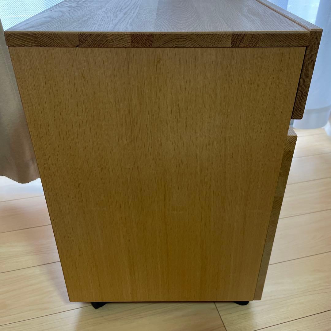 MUJI 無印良品 木製デスクキャビネット オーク材