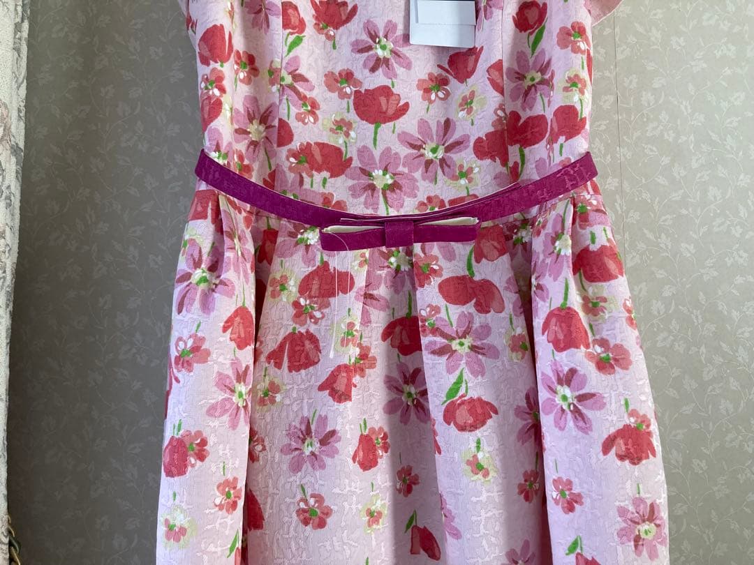 ★エムズグレイシー・42〜44★花柄ワンピース ★週末限定お値下げ